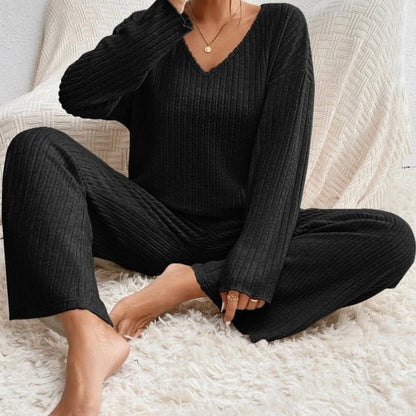 Liora | Geribbelde Tweedelige Loungeset Dames