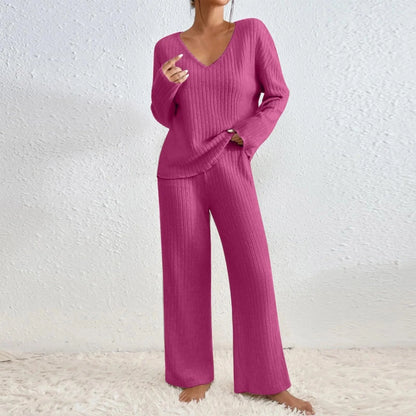 Liora | Geribbelde Tweedelige Loungeset Dames