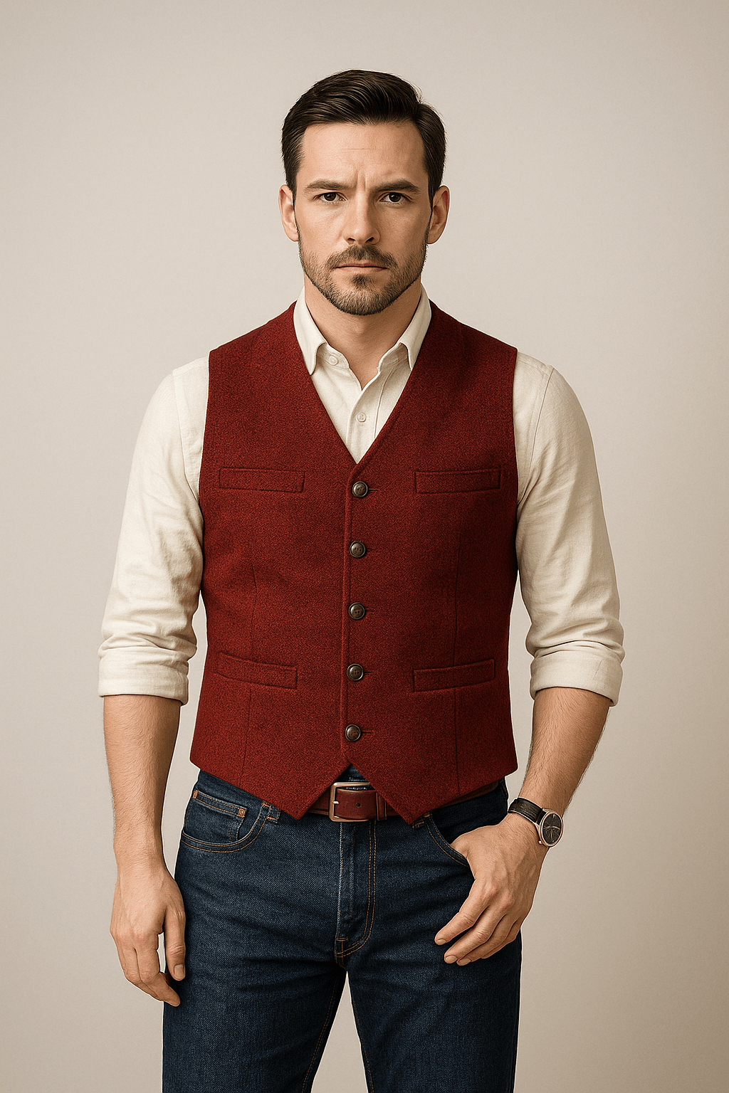 Silvano | Klassiek Herengilet Slim-Fit Voor Feestelijke en Smart Casual Looks