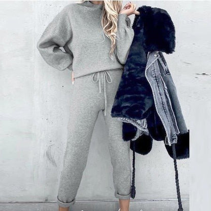 Amarée | Zachte Lounge Set Met Ballonmouwen En Hoge Taille Dames
