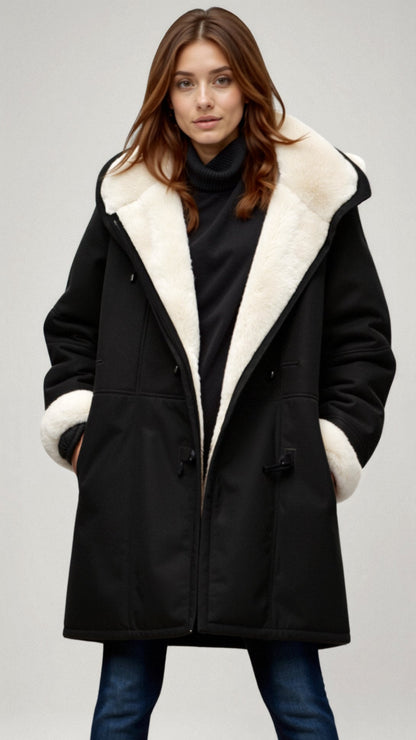 Lunaria | Dames Winterjas met Imitatiebont