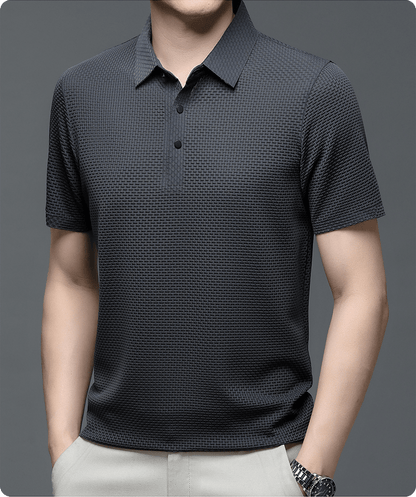 Eliano | Luxe Wafelstructuur Polo Heren
