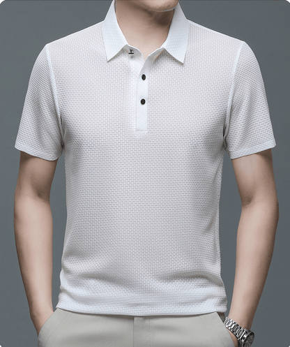 Eliano | Luxe Wafelstructuur Polo Heren