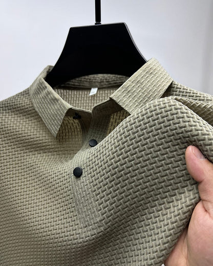 Eliano | Luxe Wafelstructuur Polo Heren
