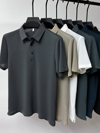 Eliano | Luxe Wafelstructuur Polo Heren
