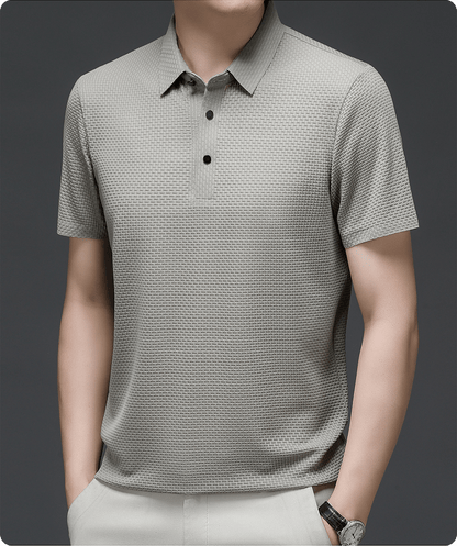 Eliano | Luxe Wafelstructuur Polo Heren