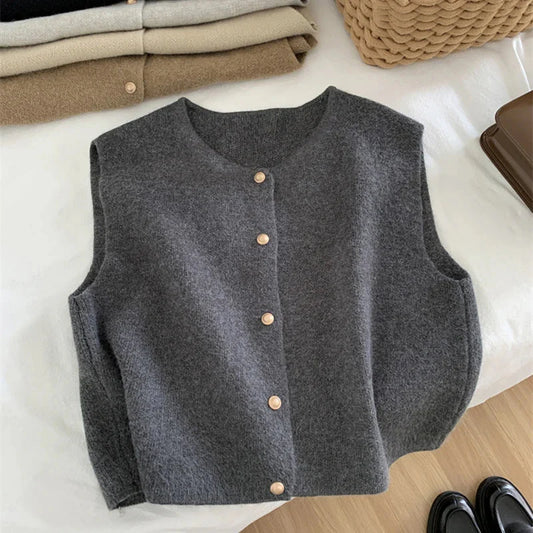 Marielle | Dames Gebreid Mouwloos Vest