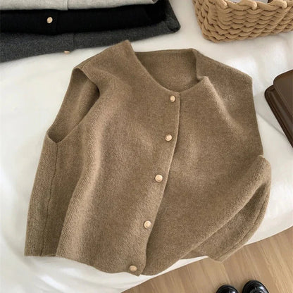 Marielle | Dames Gebreid Mouwloos Vest