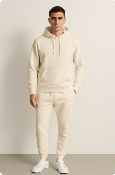 Rivano | Unisex Hoodie Set Met Joggingbroek En Strikkoord