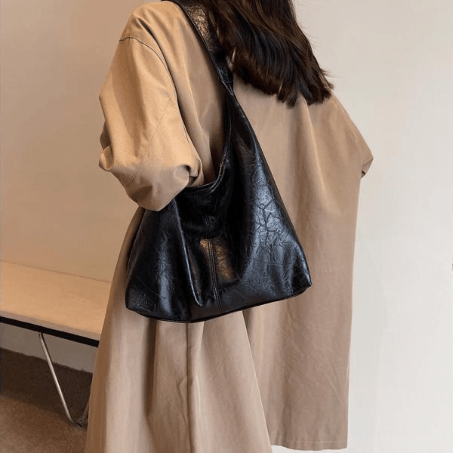 Elira | Minimalistische Schoudertas Dames Van Zacht Kunstleer Met Ruime Binnenkant