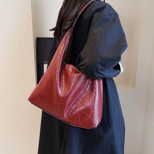 Elira | Minimalistische Schoudertas Dames Van Zacht Kunstleer Met Ruime Binnenkant