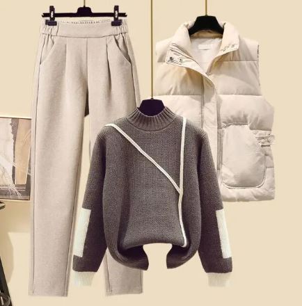 Solenne | 3-Delige Dames Set Met Trui, Pantalon & Bodywarmer