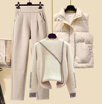 Solenne | 3-Delige Dames Set Met Trui, Pantalon & Bodywarmer