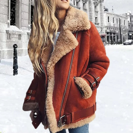 Aveline | Shearling Aviator Jas Dames