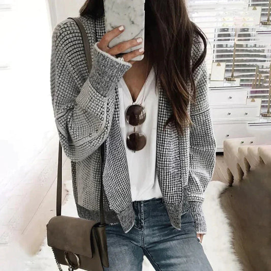 Liora | Casual Grijze Cardigan