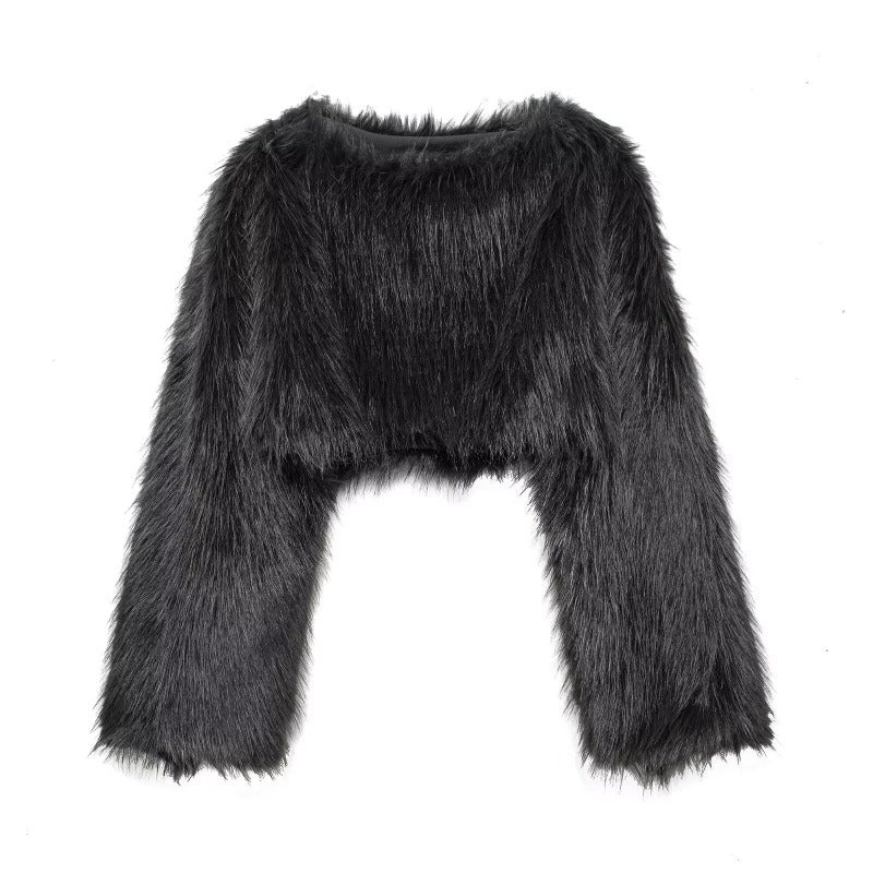 Arden | Cropped Faux Fur Jas