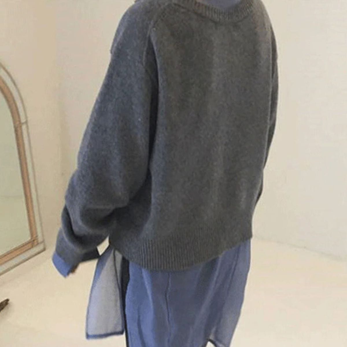 Isotta | Asymmetrische Cardigan Dames Met Knoopdetail