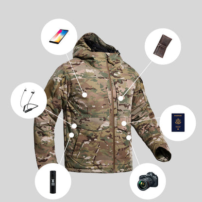 Aegis | Tactical Camouflage Thermo Jas met Capuchon