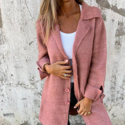 Lotte™ | Stijlvolle Halflange Trenchcoat met Knoopsluiting