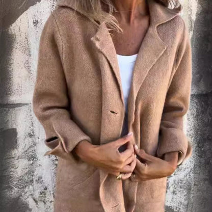 Lotte™ | Stijlvolle Halflange Trenchcoat met Knoopsluiting