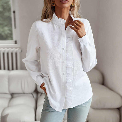 Linda™ | Mullet-Inspiratie Blouse met Verlengde Achterkant